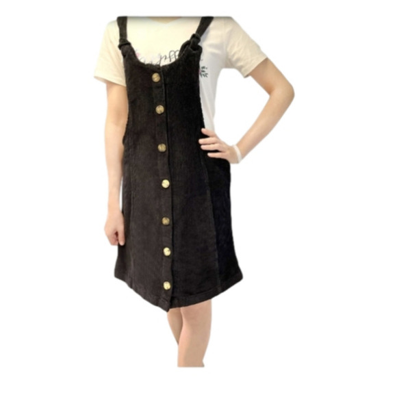 🏷5/25 Girl Adjustable Knot Straps Button Front Dress Box 10 - Picture 1 of 3